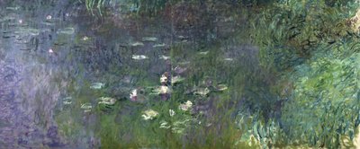 Waterlelies: Ochtend, 1914-18 (rechter sectie) door Claude Monet